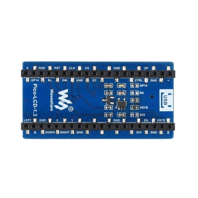 1.3inch LCD Display Module for Raspberry Pi Pico, 65K Colors, 240×240 - SPI