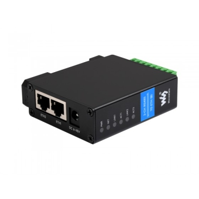 2-Ch RS485 to RJ45 Ethernet Serial Server, Dual channels RS485 independent operation, Dual Ethernet Ports - 2