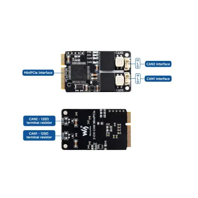 2 Kanallı CAN Kartı- MiniPCIe Arayüzü - 4