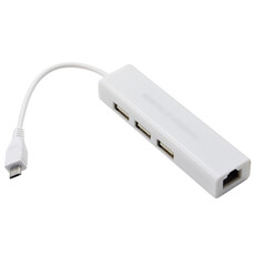 3 Port USB Hub + Ethernet Adaptör Micro USB ( Pi Zero ) - Thumbnail