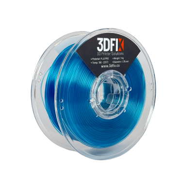 3DFIX Filament PLA PRO Şeffaf Mavi 1KG 1,75mm - 2