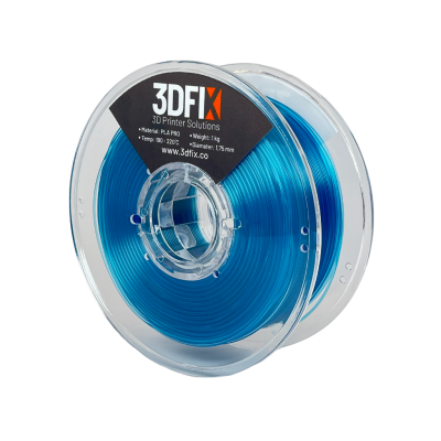 3DFIX Filament PLA PRO Şeffaf Mavi 1KG 1,75mm - 3