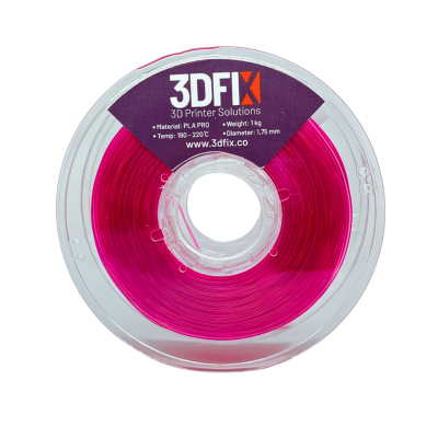 3DFIX Filament PLA PRO Şeffaf Pembe 1KG 1,75mm - 1