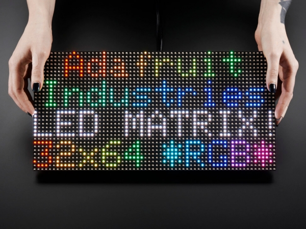64x32 RGB LED Matrix - 6mm Pitch - Thumbnail