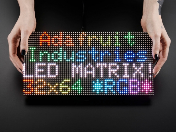 64x32 RGB LED Matrisi - 5 mm Aralıklı - Thumbnail