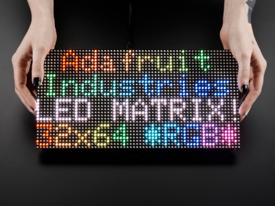 64x32 RGB LED Matrisi - 5 mm Aralıklı