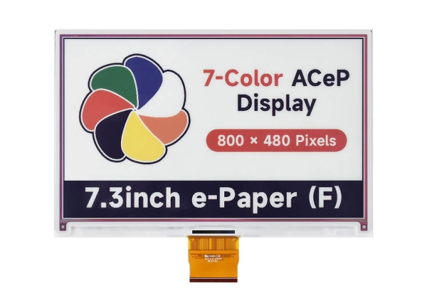 Waveshare - 7.3 inç ACeP 7 Renkli E-Paper Modül