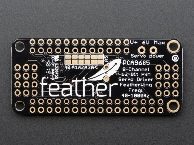 8-Channel PWM or Servo FeatherWing Plugin for All Feather Boards - 2