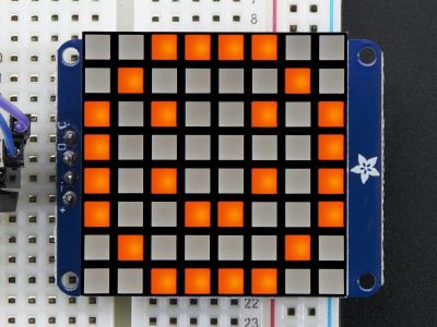 8x8 1.2'' Extra Bright I2C LED Matrix