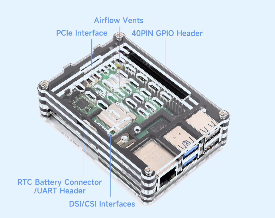 For Raspberry Pi 5 RTC Battery Box for Raspberry Pi5 Kit