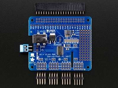 Adafruit 16-Channel PWM/Servo HAT for Raspberry Pi - Mini Kit - 2