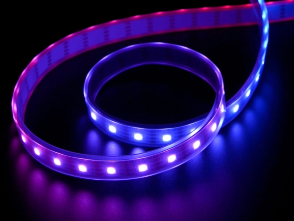 Adafruit - Adafruit DotStar Digital LED Strip - White 60 LEDs per Meter per 1m