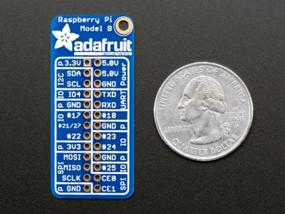 Adafruit GPIO Reference Card for Raspberry Pi Model B - 3