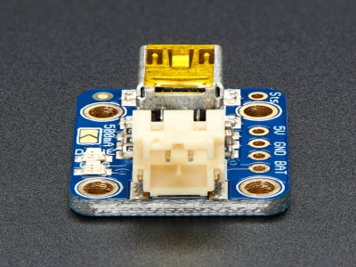 Adafruit Mini Lipo w/Mini-B USB Jack - USB LiIon/LiPoly Şarj Cihazı - v1 - 4