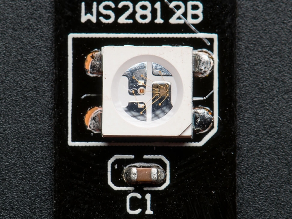 Adafruit NeoPixel Dijital RGB LED Şerit - Siyah 30 LED 1m - Thumbnail