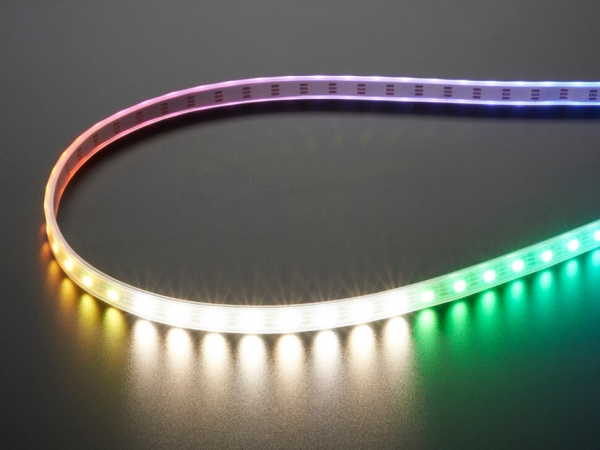 Adafruit NeoPixel Dijital RGBW LED Şerit - Beyaz PCB 60 LEDm 1m - Thumbnail