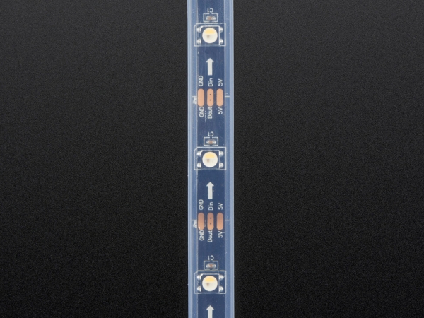 Adafruit NeoPixel Dijital RGBW LED Şerit - Siyah PCB 30 LED/m 1m - Thumbnail