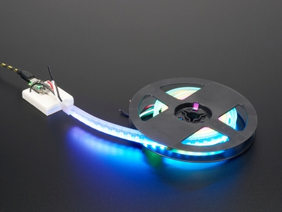 Adafruit NeoPixel LED Yan Işık Çubuğu - Siyah 120 LED