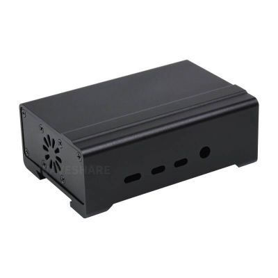 Aluminum Case with DIN Rail Fan for Raspberry Pi 4 - 1