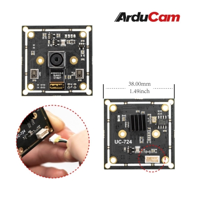 Arducam 16MP Autofocus USB Camera with Microphone IMX298 Mini UVC USB2.0 4K Video Webcam - 3