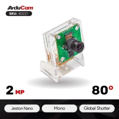 Arducam 5MP OV5648 USB Camera Module with Wide Angle M12 Lens and Single Microphone - 1
