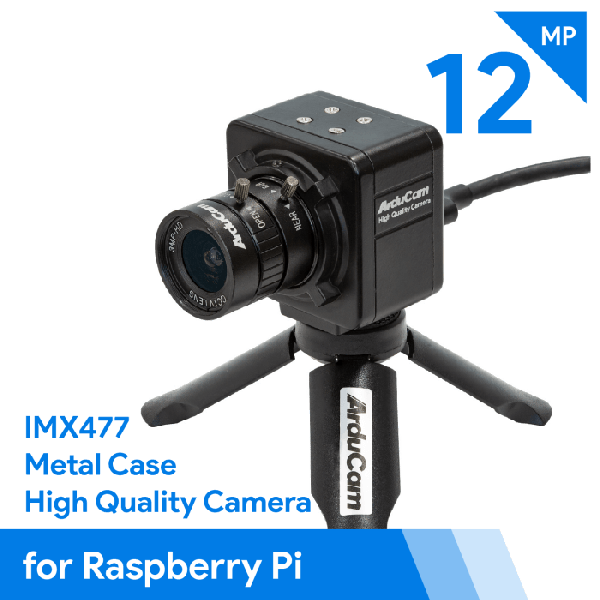 Arducam Raspberry Pi için Eksiksiz Yüksek Kaliteli Kamera Paketi - Thumbnail