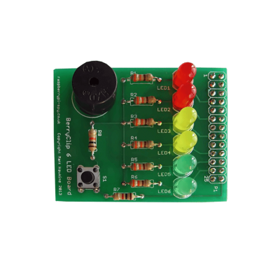 BerryClip - LED and Buzzer Add-On Board