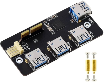 CM 4 IO Kartı için PCIe - USB 3.2 Gen1 Adaptörü - 2