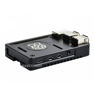 CNC Machined Lightweight Aluminum Alloy Case for Raspberry Pi 4 - 4