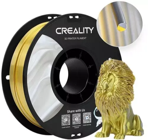 Creality CR PLA Silk Filament 1.75mm 1KG Altın-Gümüş