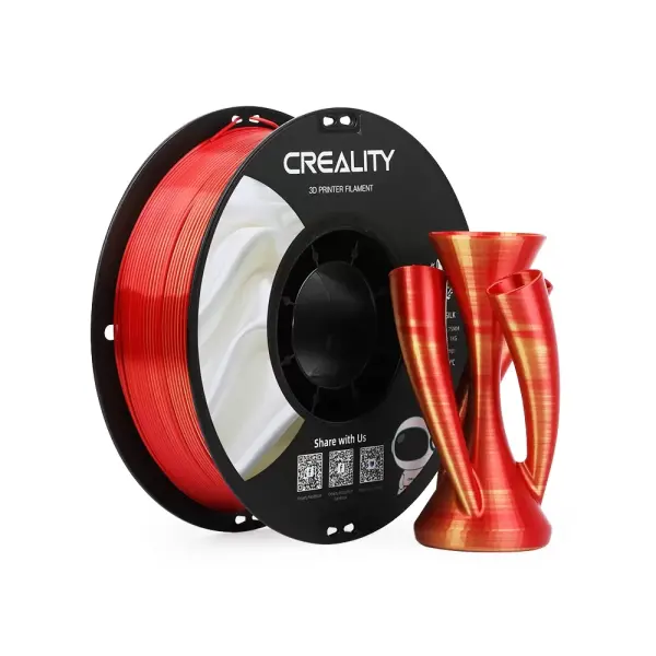 Creality CR PLA Silk Filament 1.75mm 1KG Altın-Kırmızı