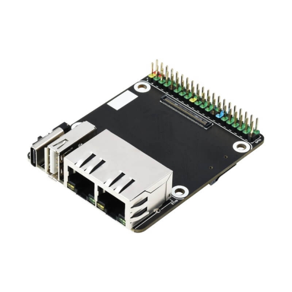 Dual Gigabit Ethernet Base Board for Raspberry Pi Compute Module 4 - Thumbnail