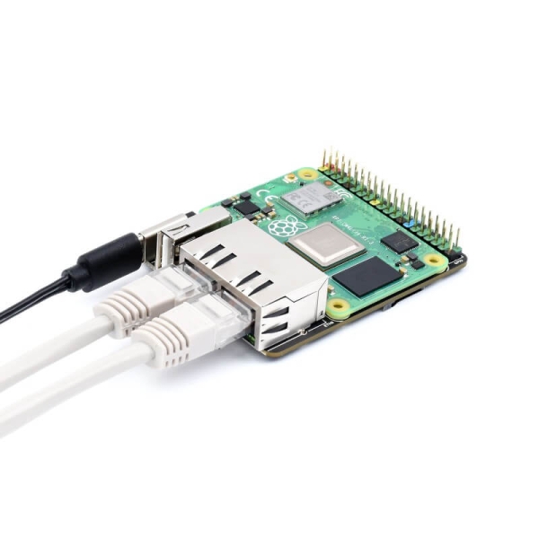 Dual Gigabit Ethernet Base Board for Raspberry Pi Compute Module 4 - Thumbnail