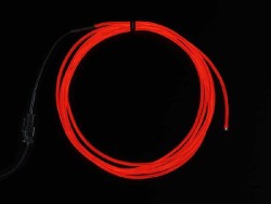 El Wire Şerit Led Kırmızı 2,5 m - Thumbnail