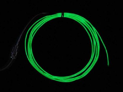 El Wire Strip LED Green 2.5m - 1