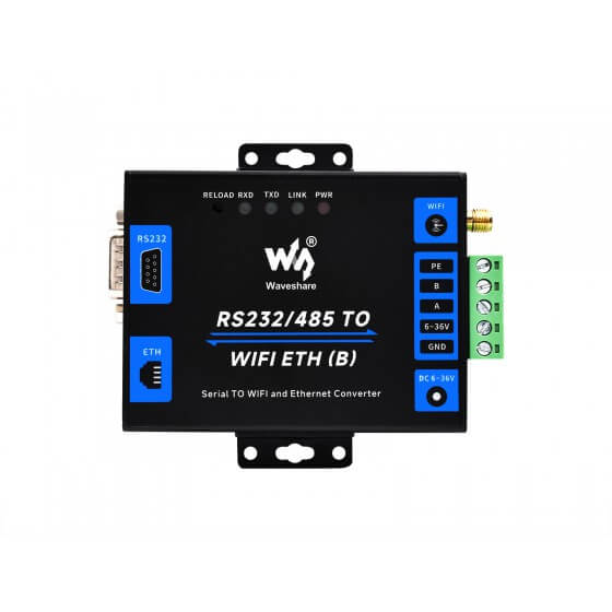 Endüstriyel Sınıf Seri Sunucu RS232/485 To WiFi ve Ethernet - Thumbnail