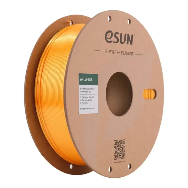 Esun ePLA-Silk Filament 1.75mm 1 KG Koyu Sarı