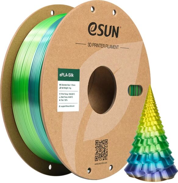 Esun ePLA-Silk Filament 1.75mm 1 KG Gökkuşağı