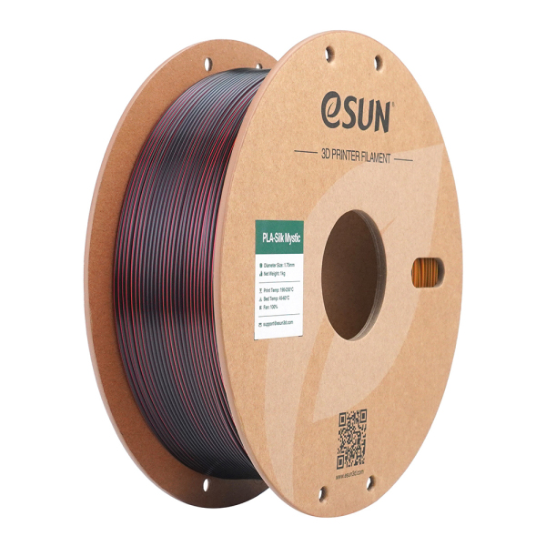 Esun ePLA-Silk Filament 1.75mm 1 KG Siyah Kırmızı Altın