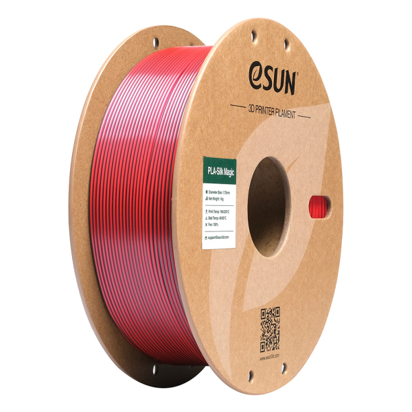 Esun ePLA-Silk Filament 1.75mm 1 KG Siyah Kırmızı