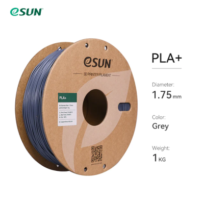 eSUN Gray Pla+ Filament 1.75mm 1 KG - 1
