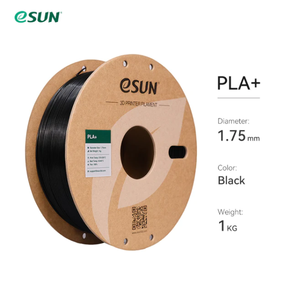 eSUN PLA Plus+ Siyah Filament 1,75mm 1Kg - Esun