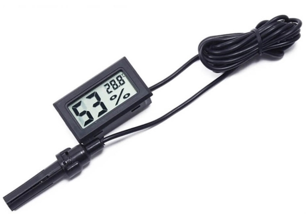 SAMM - FY-12 Dijital LCD Ekran Sıcaklık Nem Ölçer Termometre Higrometre