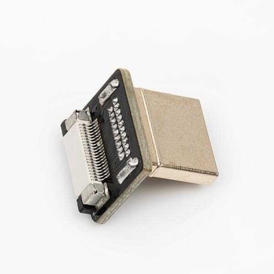 HDMI Plug - Upright - Left (L type - Can be used with DIY HDMI Cable)