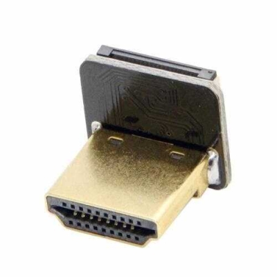 HDMI Plug - Upright - Right (R type - Can be used with DIY HDMI Cable)