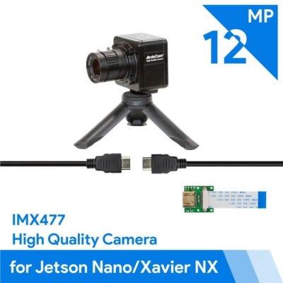 High-Quality 2.3MP 1/2.3 Inch IMX477 HQ Camera Module with MINI M12 Mount Lens for Jetson - 1