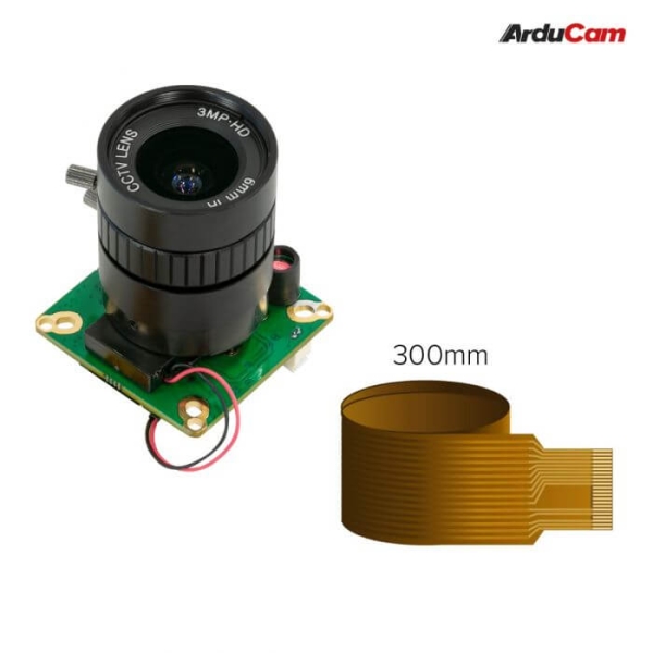 Jetson için Arducam Yüksek Kaliteli IR-CUT Kamera 6mm CS Lensli - Thumbnail