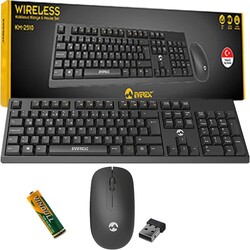Kablosuz Q Multimedia Klavye + Mouse Set Siyah - Thumbnail