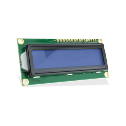 شاشة إلكترونية LCD 1602 إضاءة لون أزرق - 3.3 فولت 2x16 حرف - Thumbnail