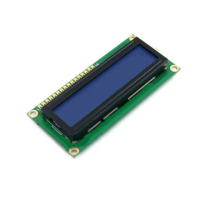 شاشة إلكترونية LCD 1602 إضاءة لون أزرق - 3.3 فولت 2x16 حرف